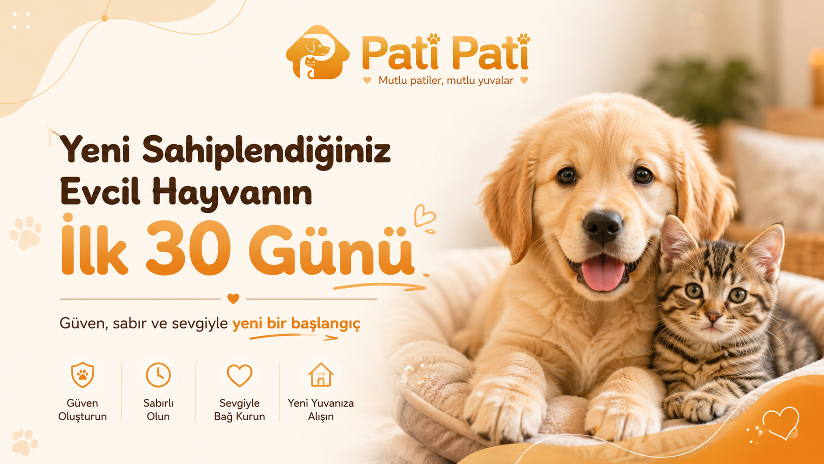 Yeni Sahiplendiğiniz Evcil Hayvanın İlk 30 Günü: Uyum Süreci Rehberi